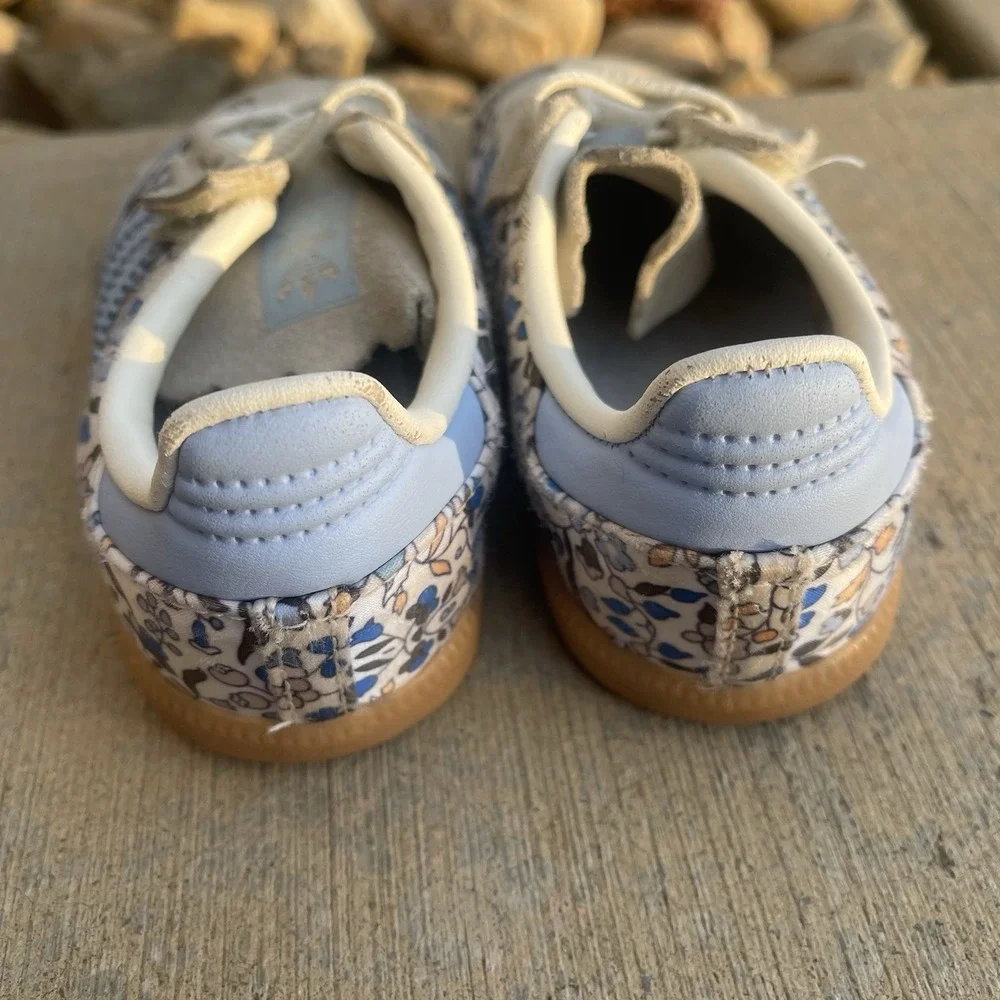 Adidas x Liberty of London Samba OG Girls Sneakers Blue Floral 9 Kids Collab